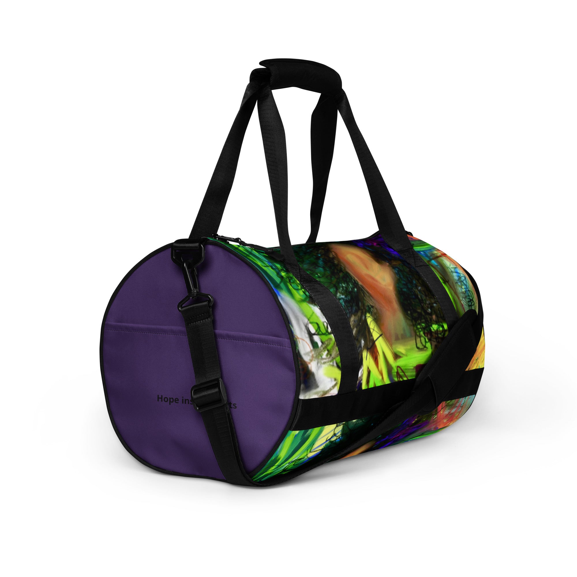 Pinstripe deap sea blue All-over print gym bag buy